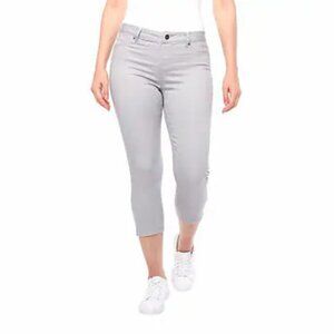 NEW Up! Pull on 5-pocket Crop Pant | Light Grey